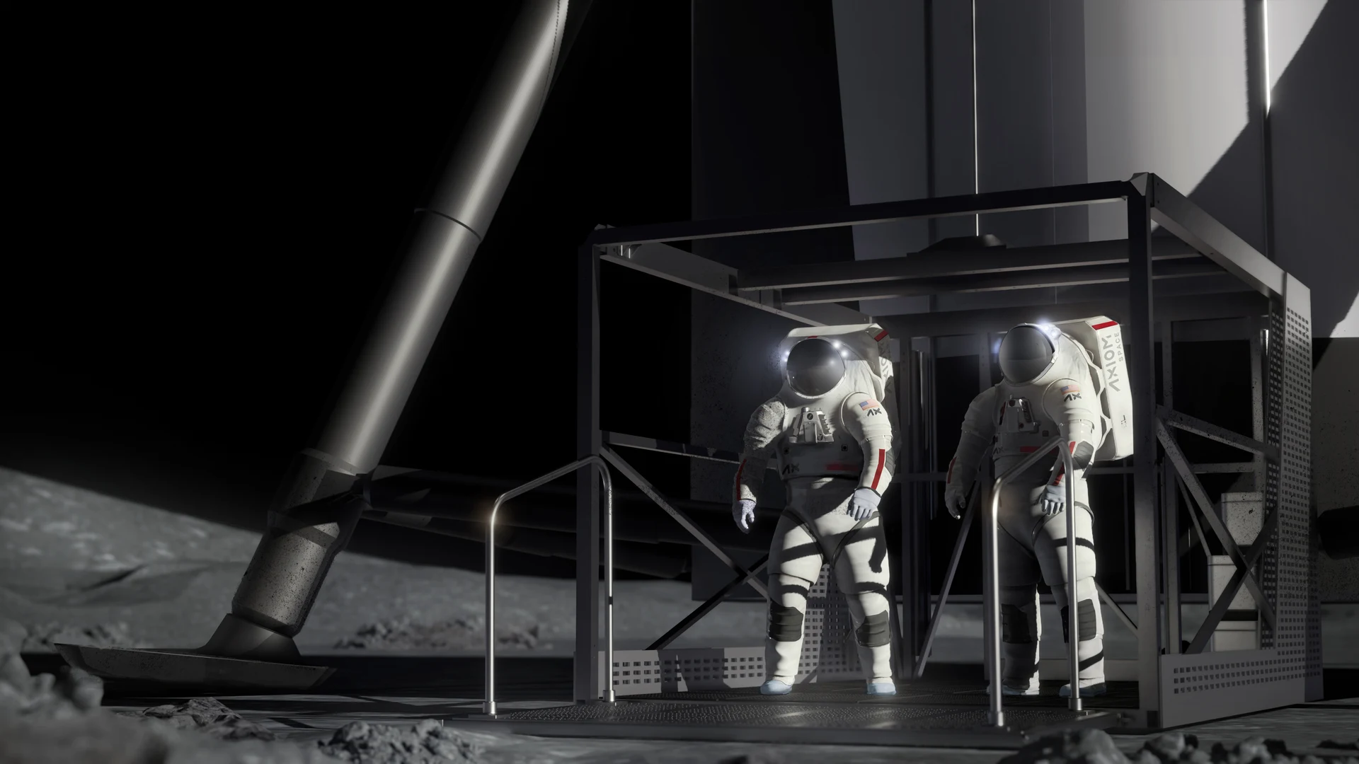 Artist’s Concepts Depict SpaceX’s Starship HLS on the Moon for NASA Artemis - free hd space wallpaper for desktop